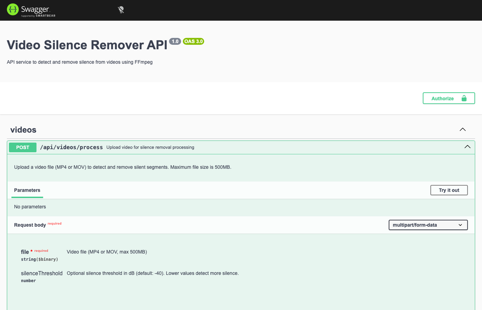 Swagger API Documentation
